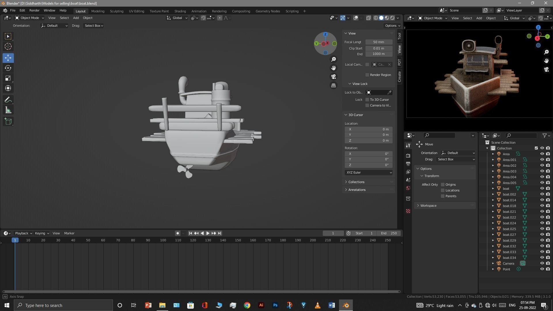 Old Boat 3D model_18