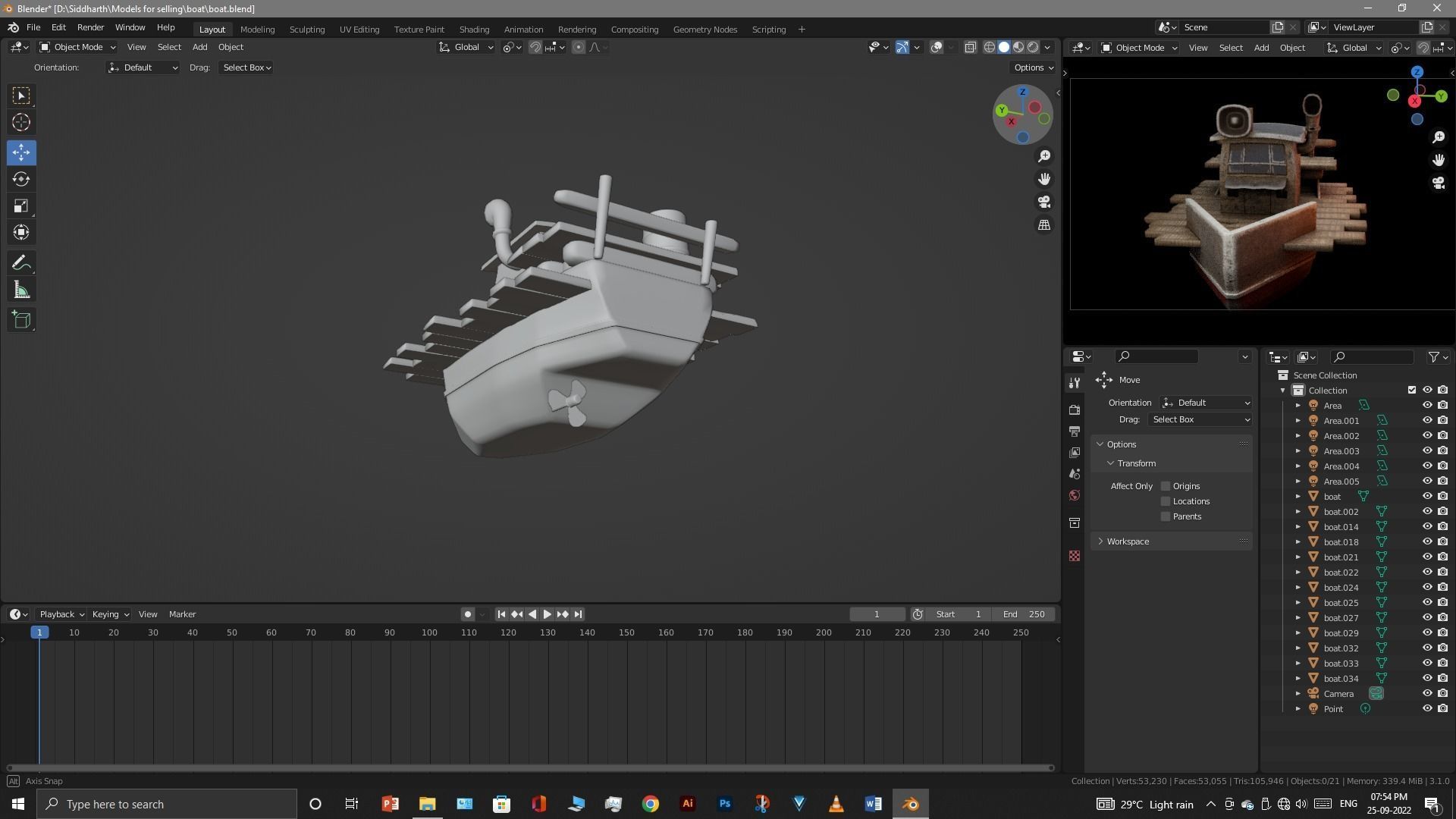Old Boat 3D model_32