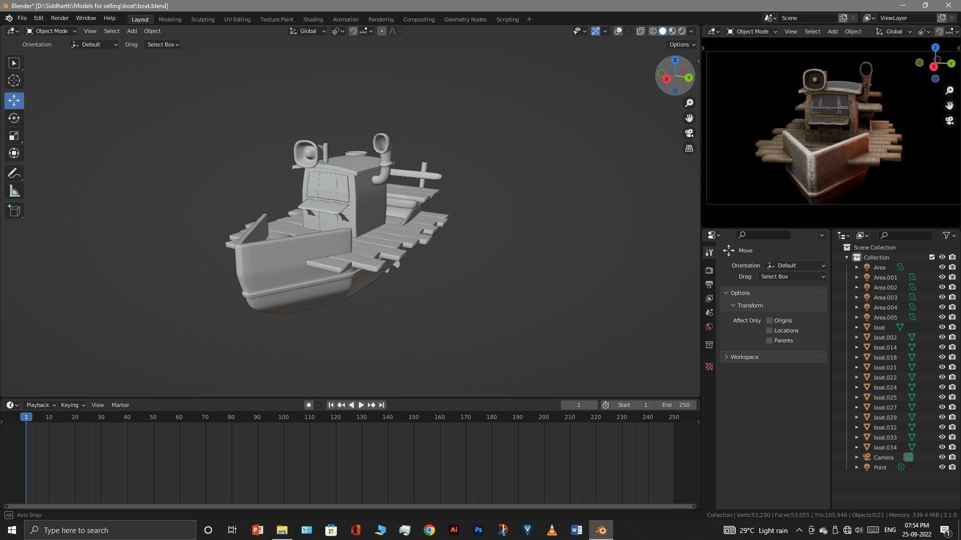 Old Boat 3D model_23