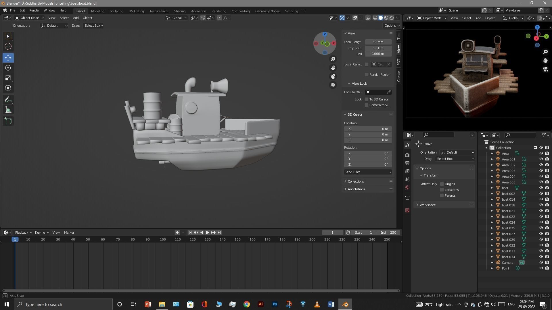 Old Boat 3D model_21