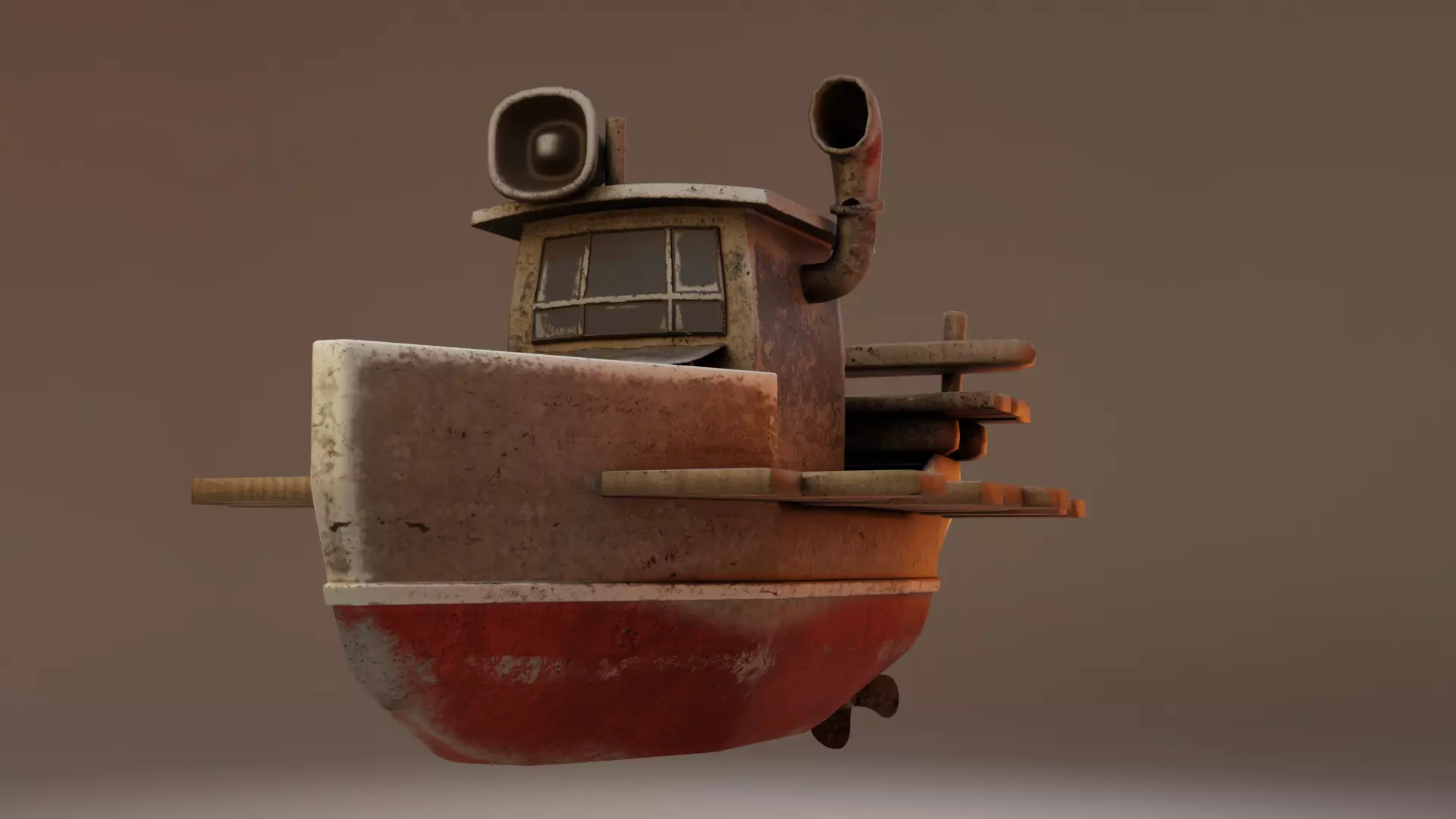 Old Boat 3D model_0