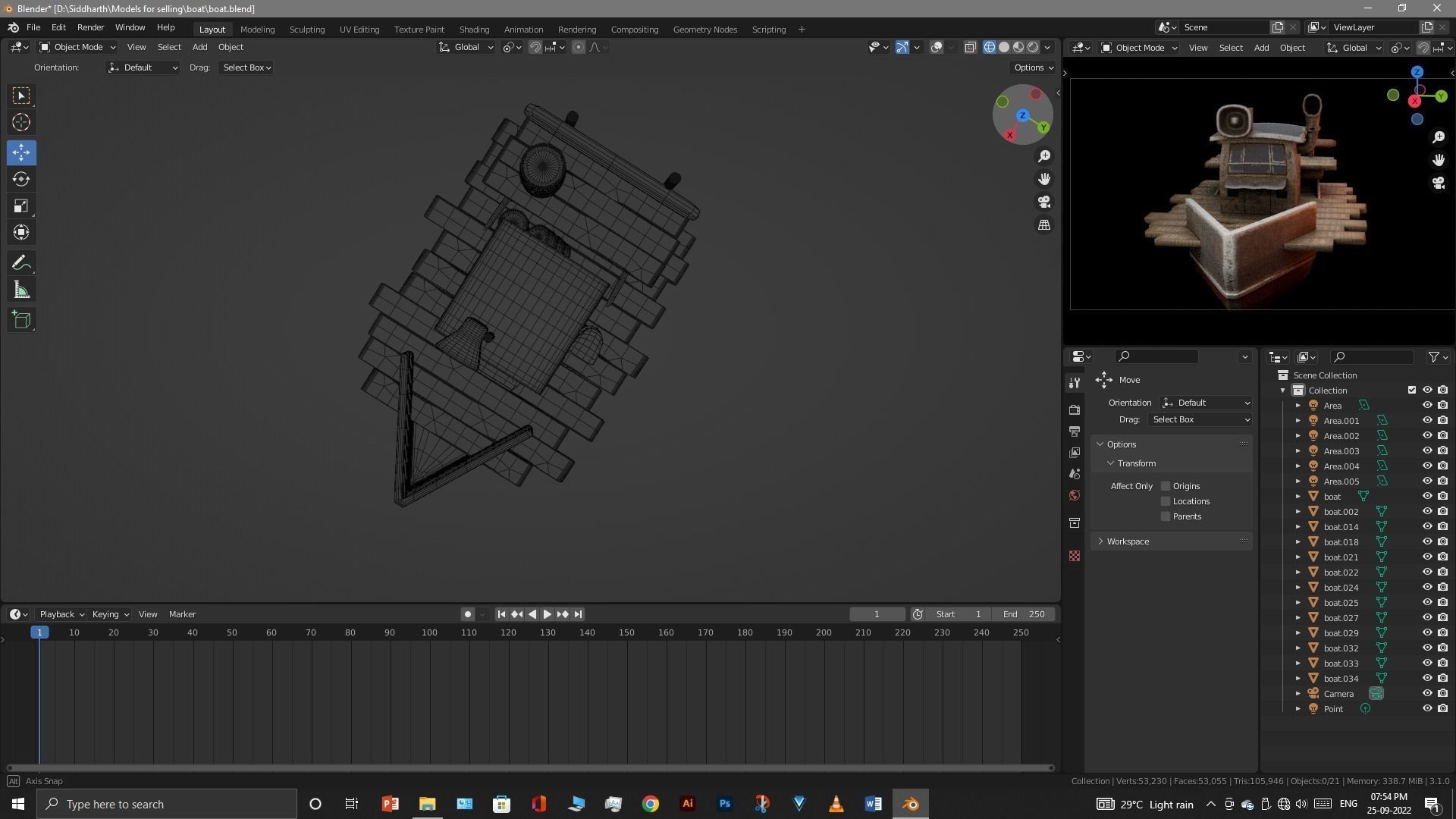 Old Boat 3D model_41
