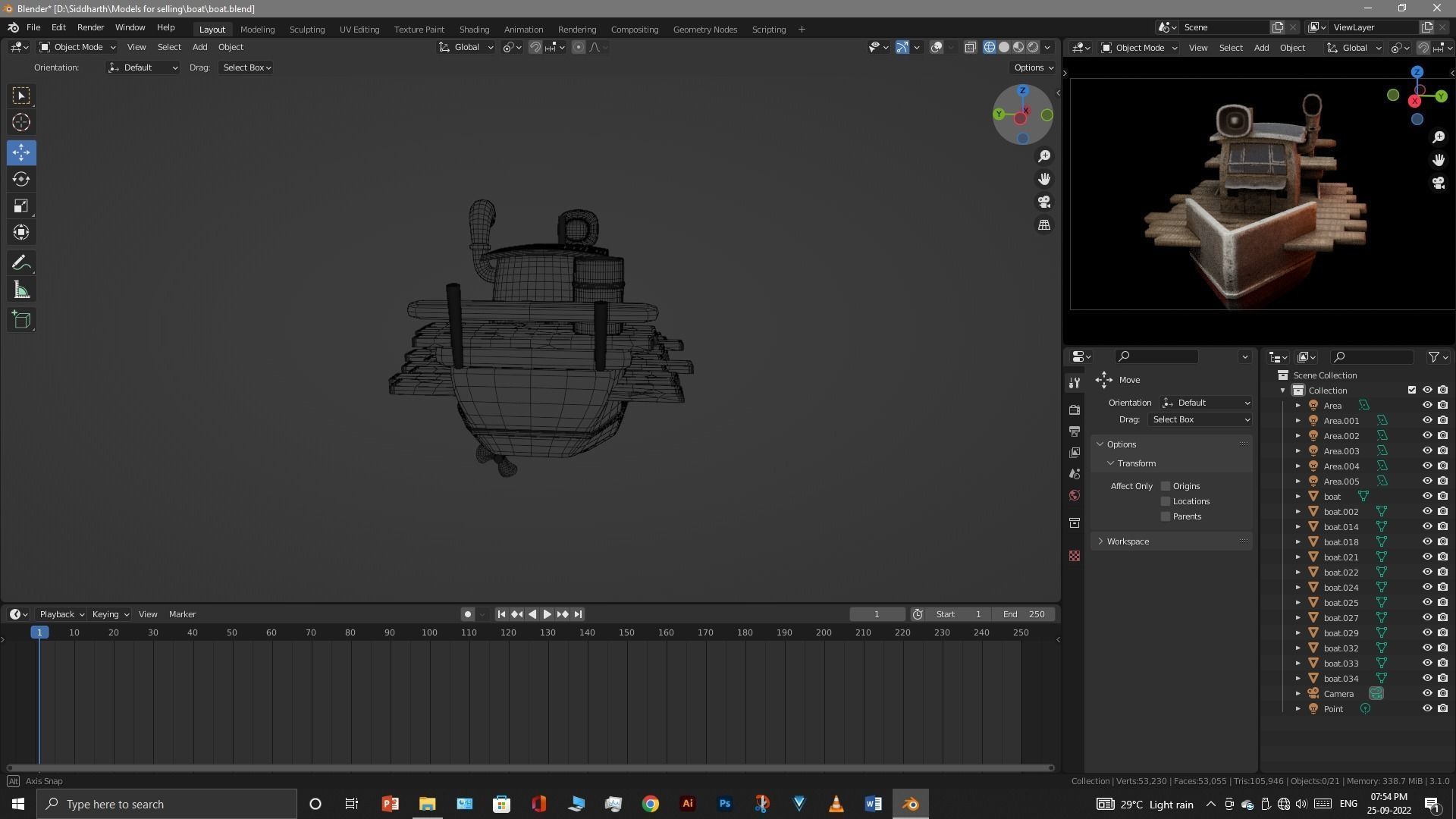 Old Boat 3D model_45
