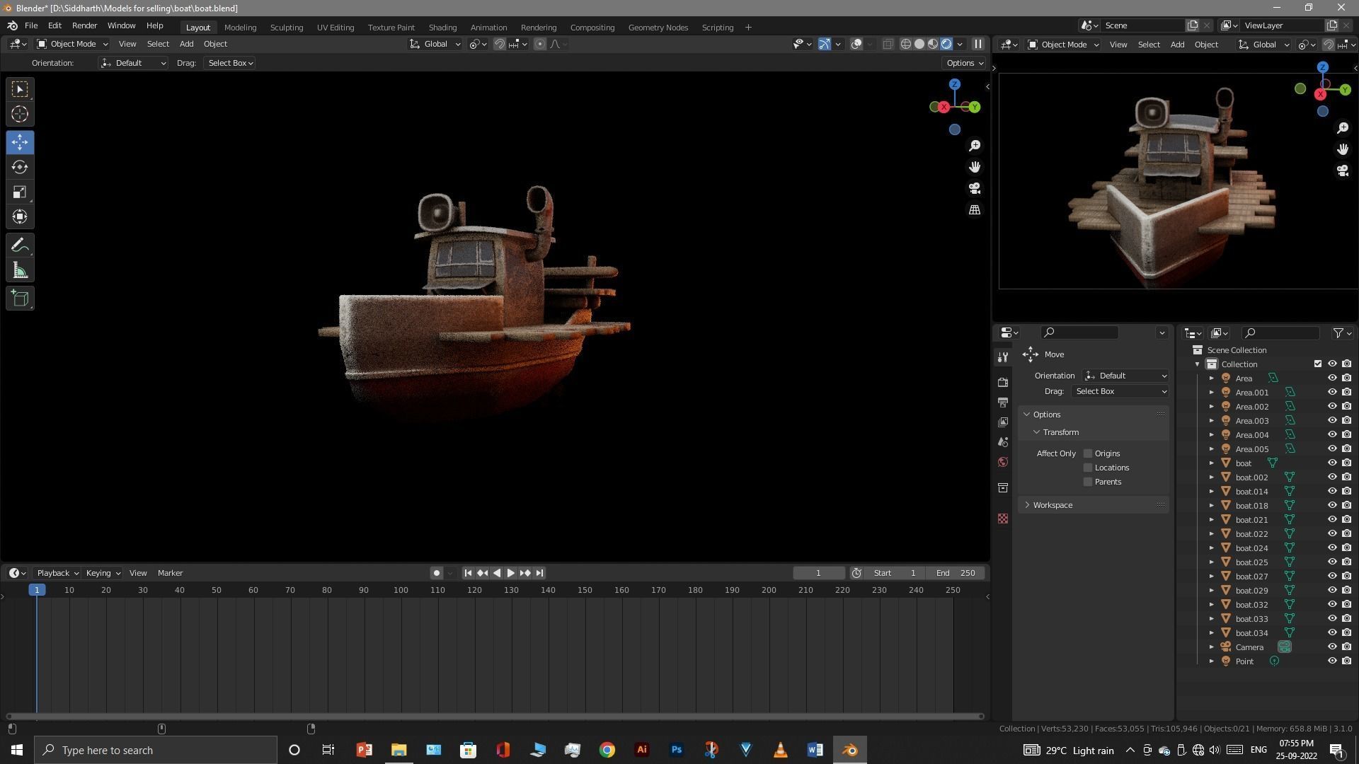 Old Boat 3D model_55