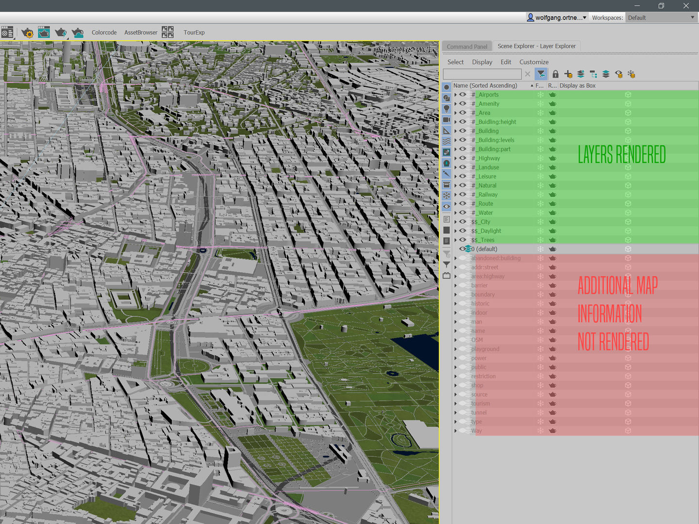 Madrid 50x50km 3D City Map 3D model_11