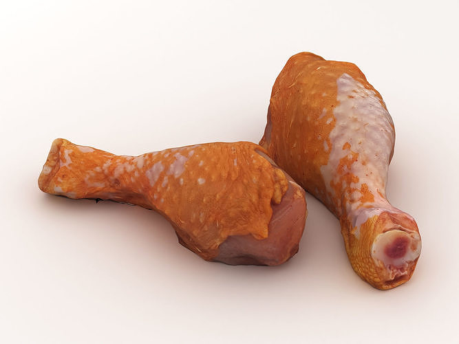 Chicken Drumsticks 3D model 4
