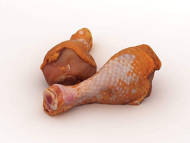 Chicken Drumsticks 3D model 3