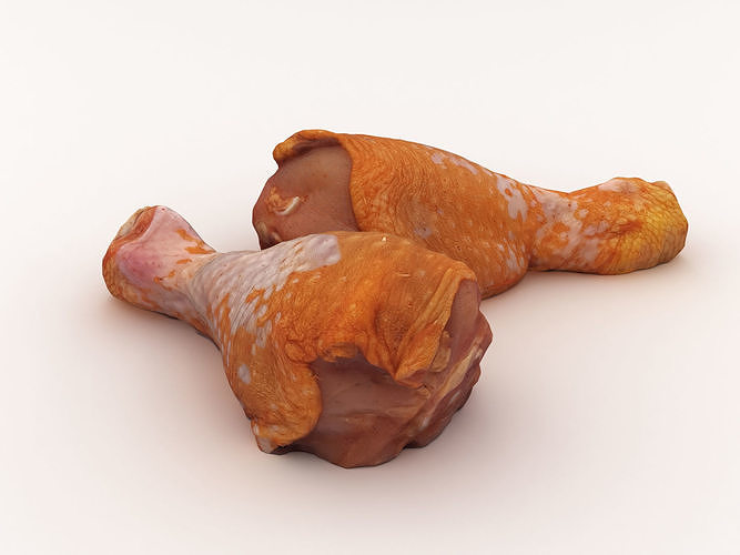 Chicken Drumsticks 3D model 2