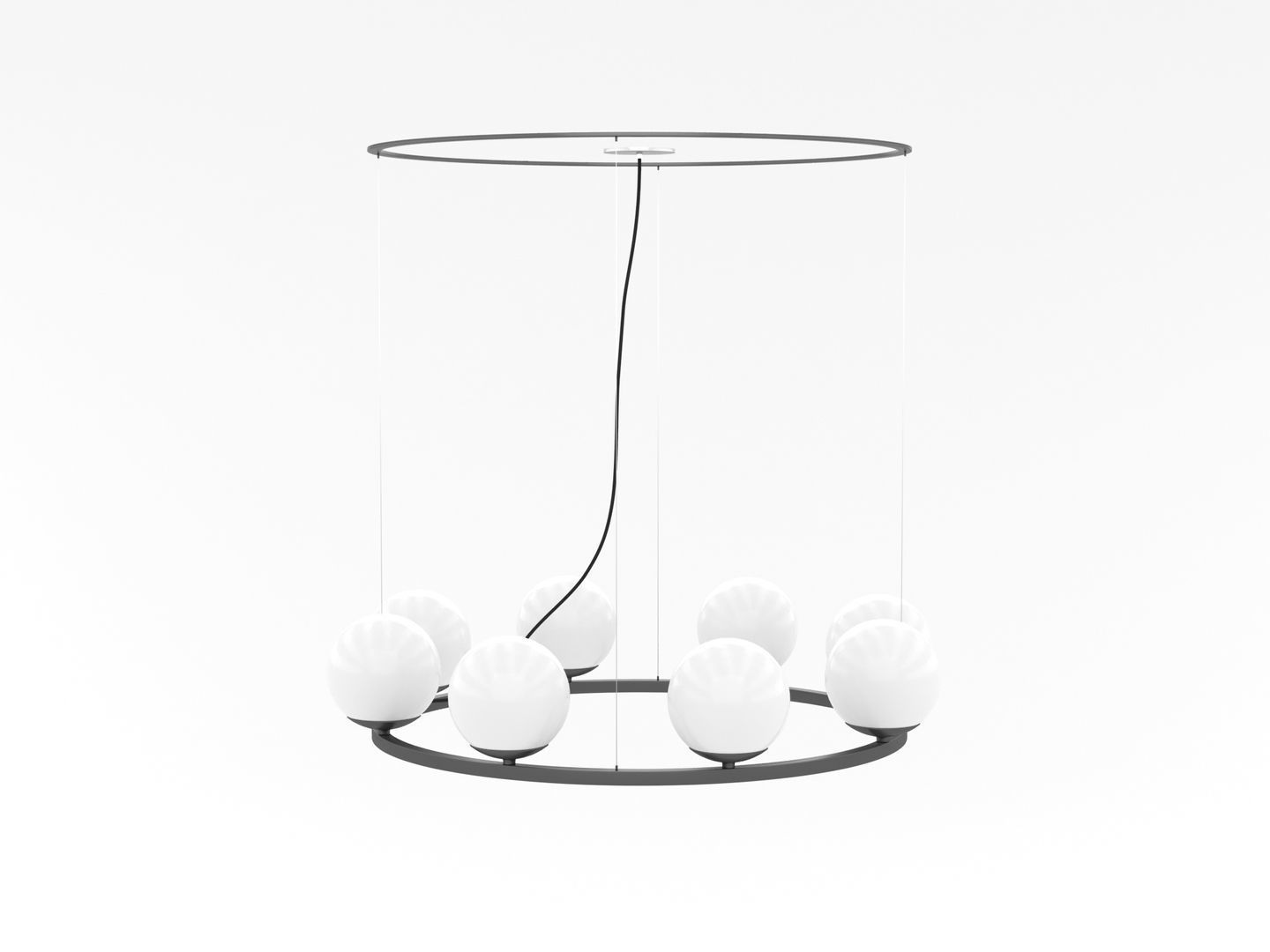 Circular Chandelier 003 3D model_6