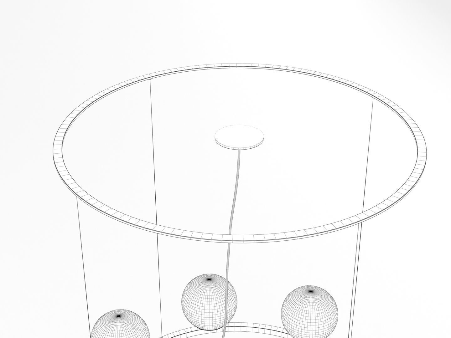 Circular Chandelier 003 3D model_12
