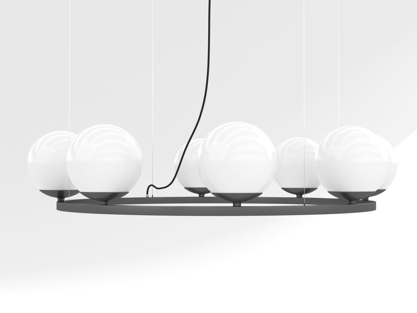 Circular Chandelier 003 3D model_3