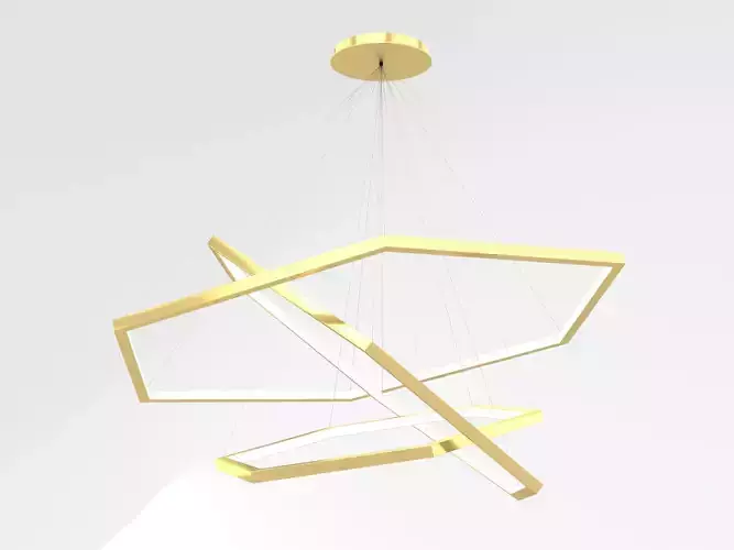 Modern Hexagonal LED Chandelier