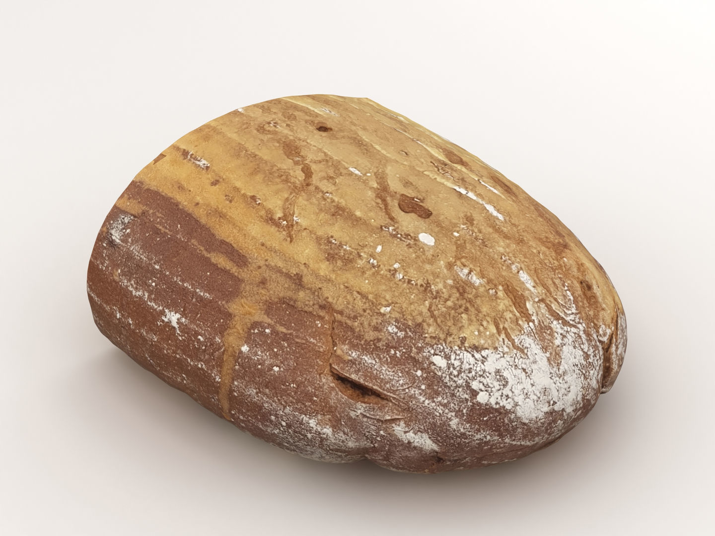 Sliced Bread Loaf 005 3D model_4