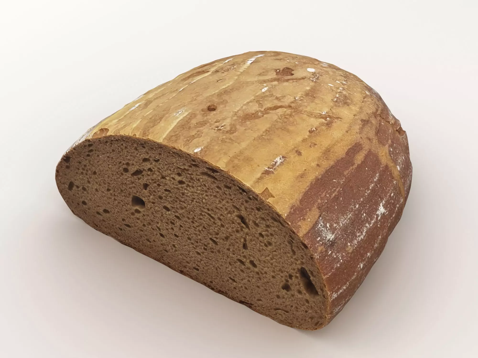 Sliced Bread Loaf 005 3D model_0