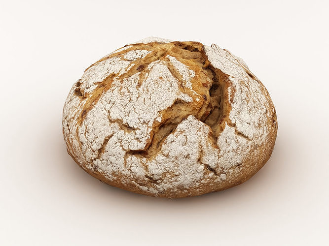 Bread Loaf 004 3D model 2
