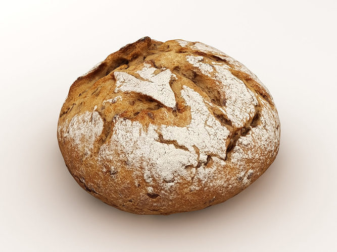 Bread Loaf 004 3D model 4