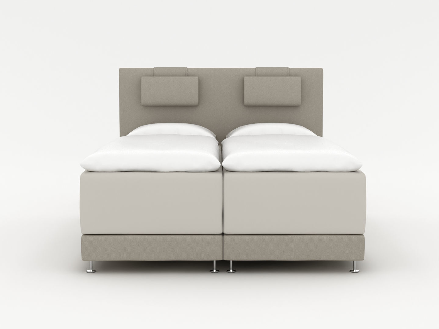 Single Bed x 2 3D model CGTrader