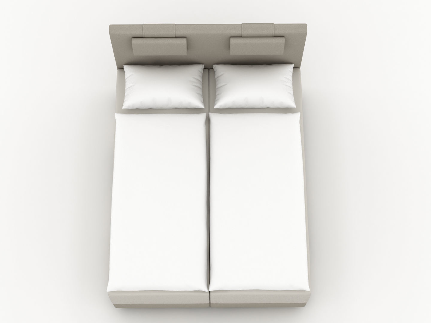 Single Bed x 2 3D model CGTrader