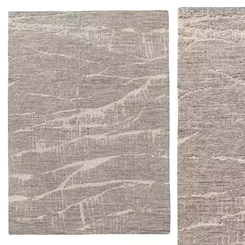 STRATI HAND-KNOTTED WOOL RUG B