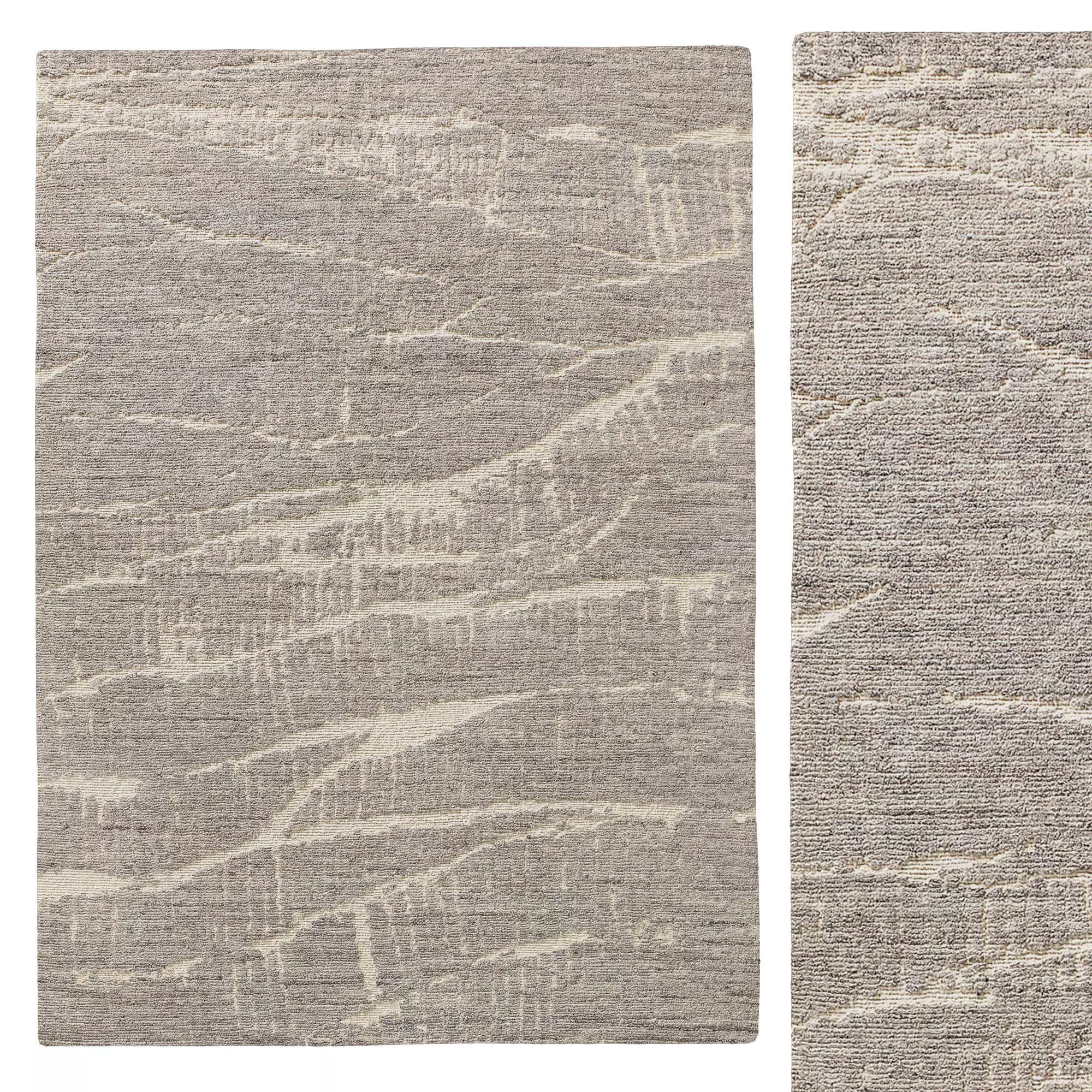 STRATI HAND-KNOTTED WOOL RUG B 3D model_0