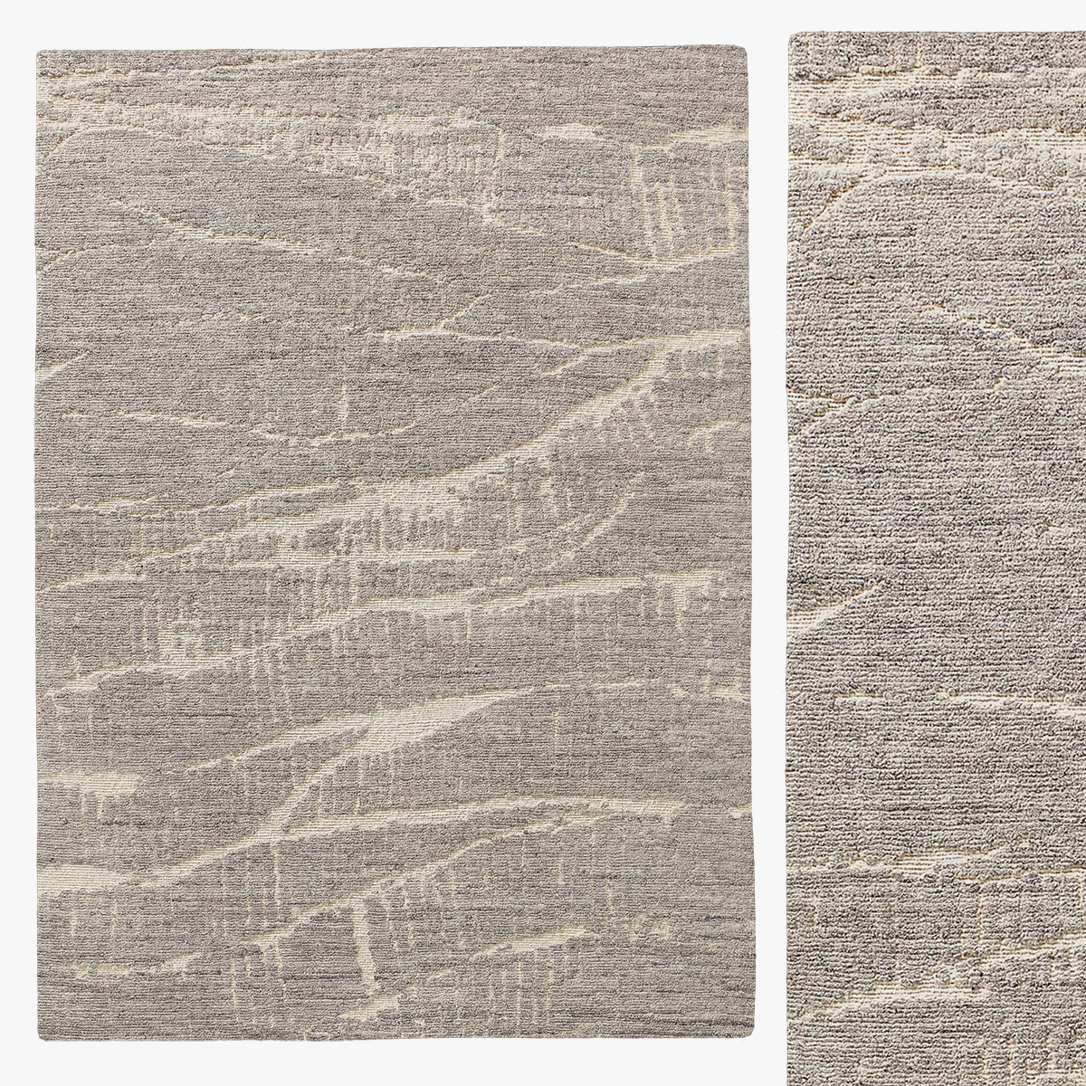 STRATI HAND-KNOTTED WOOL RUG B 3D model_7