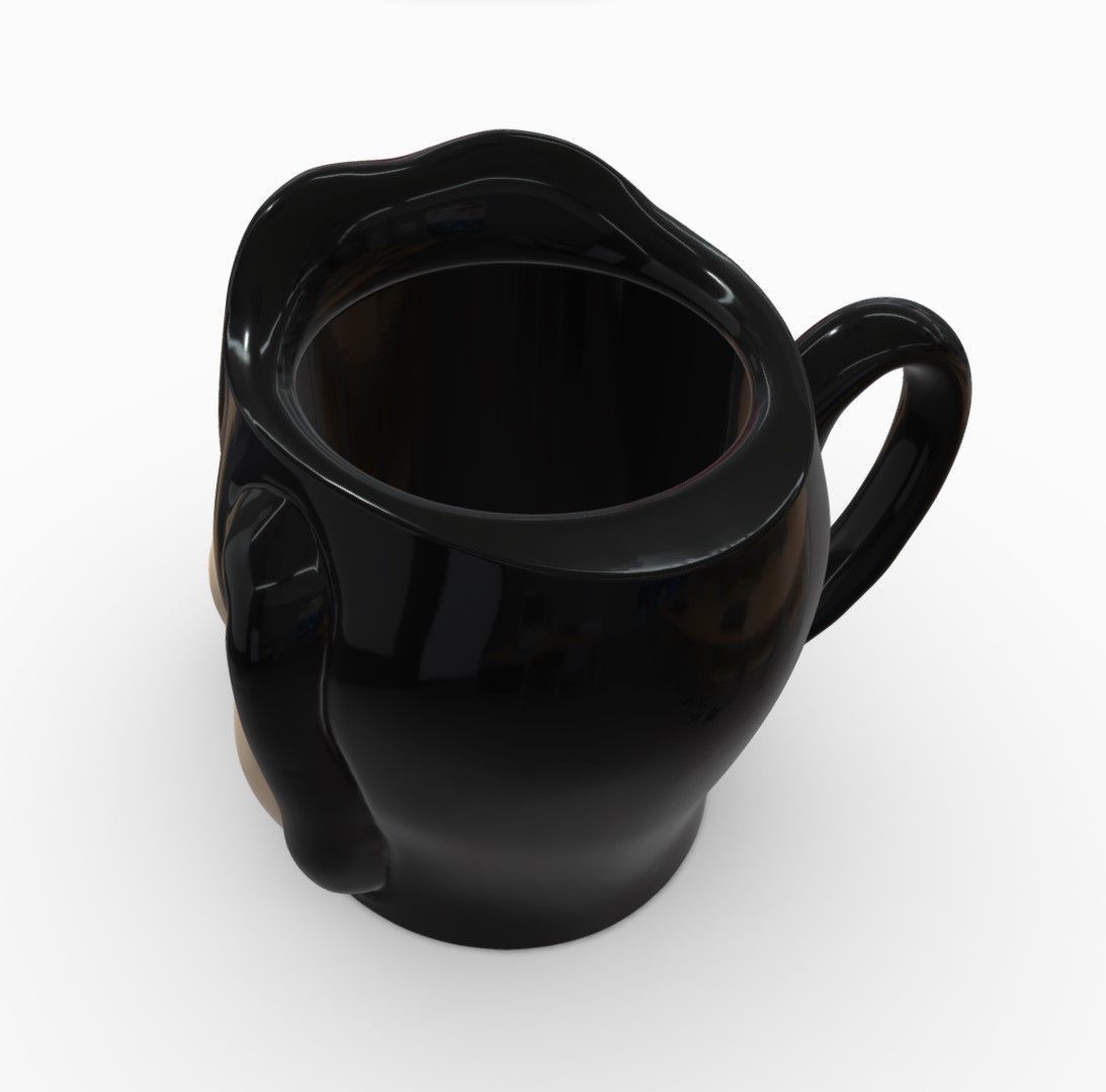 Goofy Mug - 3D Printable 3D print model_3
