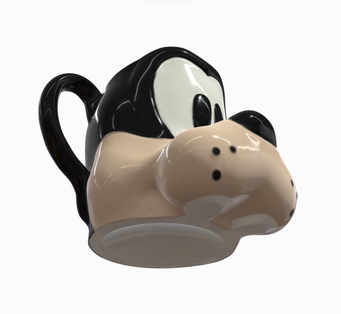 Goofy Mug - 3D Printable 3D print model_2