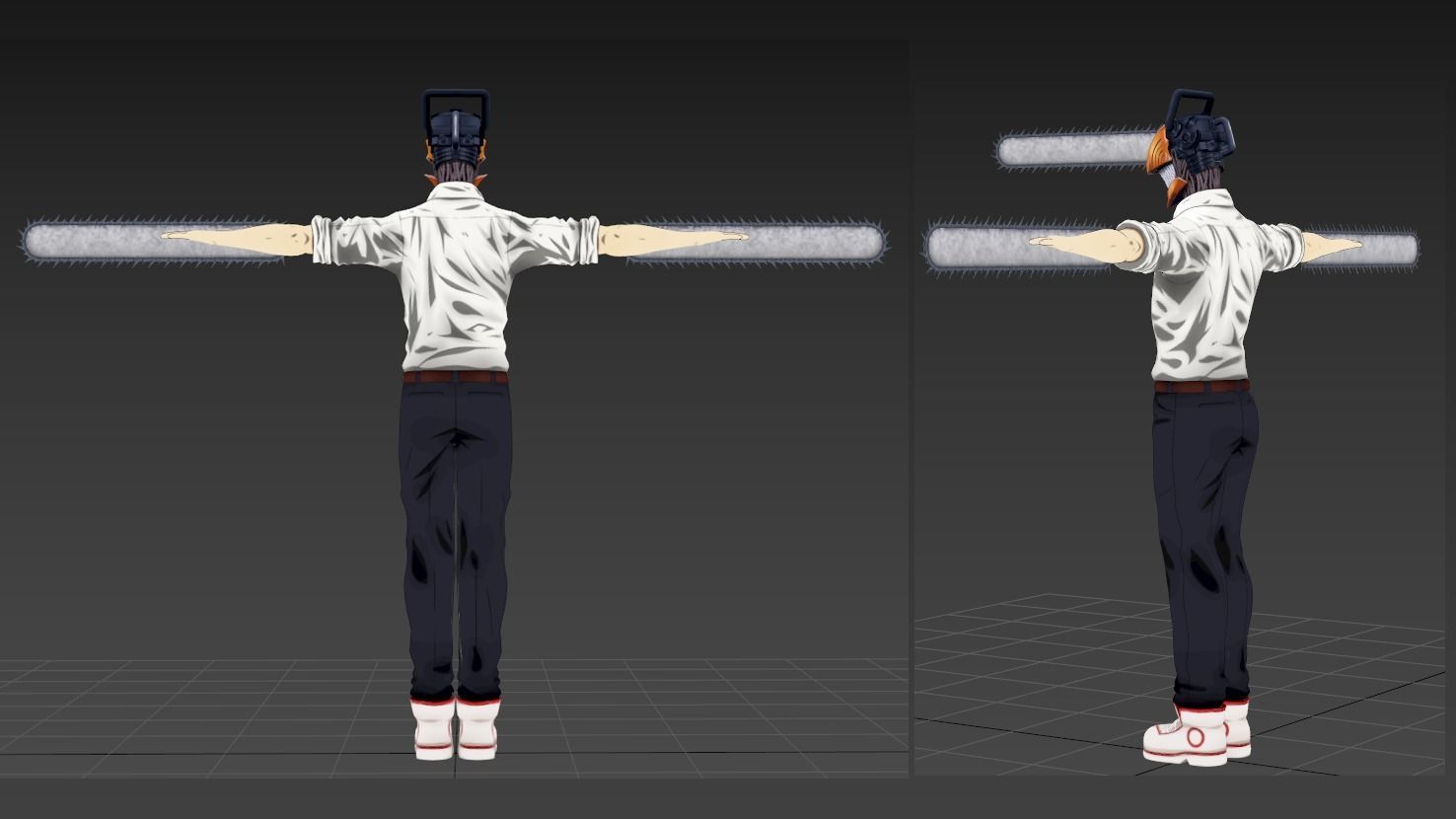 Chainsaw Man Avatar VRChat 3D model_2