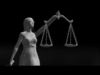 Lady Justice Statue Low-poly 3D model_1