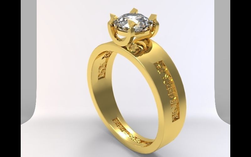 Khmer Diamond Rings 3D print model_3