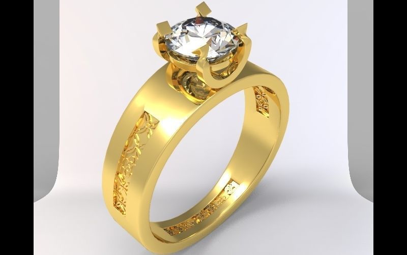 Khmer Diamond Rings 3D print model_5