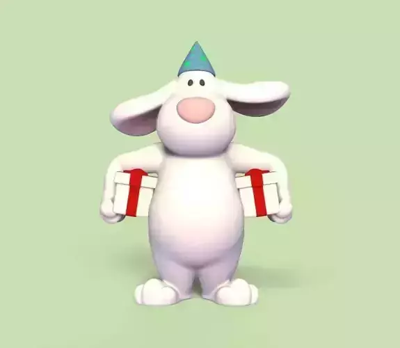 Rabbit Gift 3D print model
