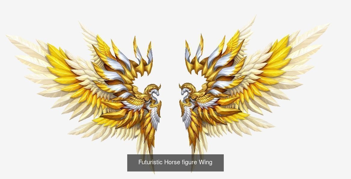 54 pieces Wing Pack 3D Model Collection_10