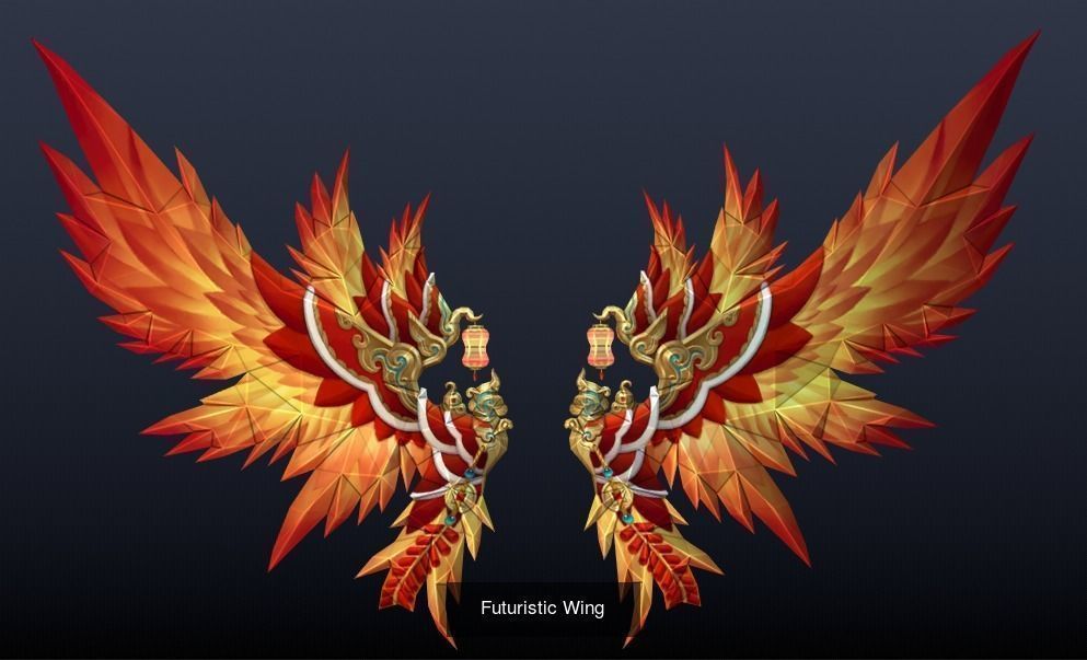 54 pieces Wing Pack 3D Model Collection_49