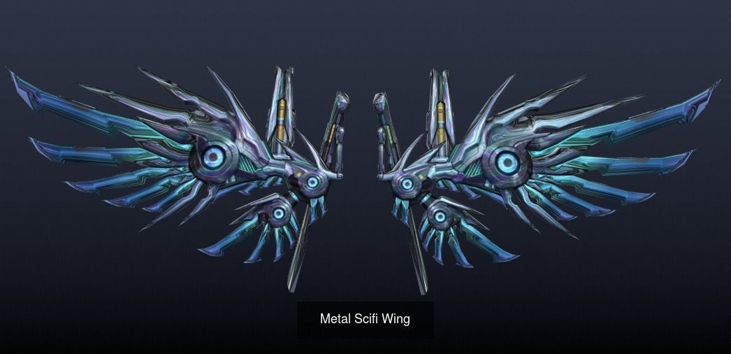54 pieces Wing Pack 3D Model Collection_44