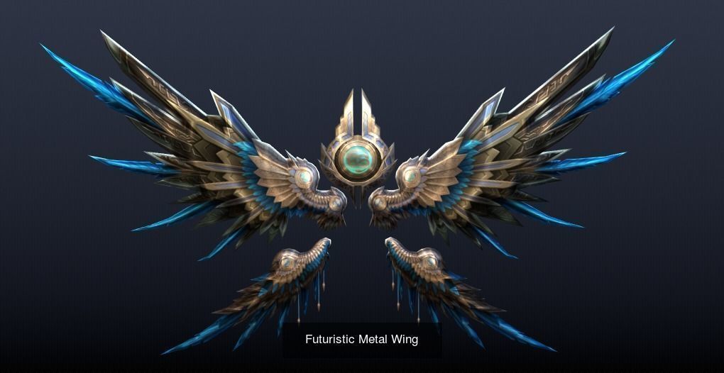 54 pieces Wing Pack 3D Model Collection_60