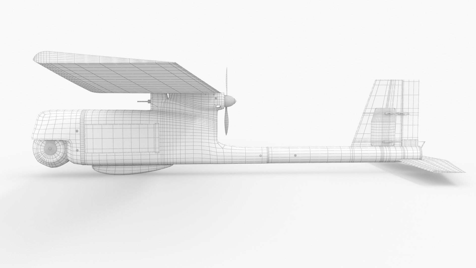 AeroVironment UAV RQ-11 b Raven Unmanned Aerial Vehicle 3D model_22