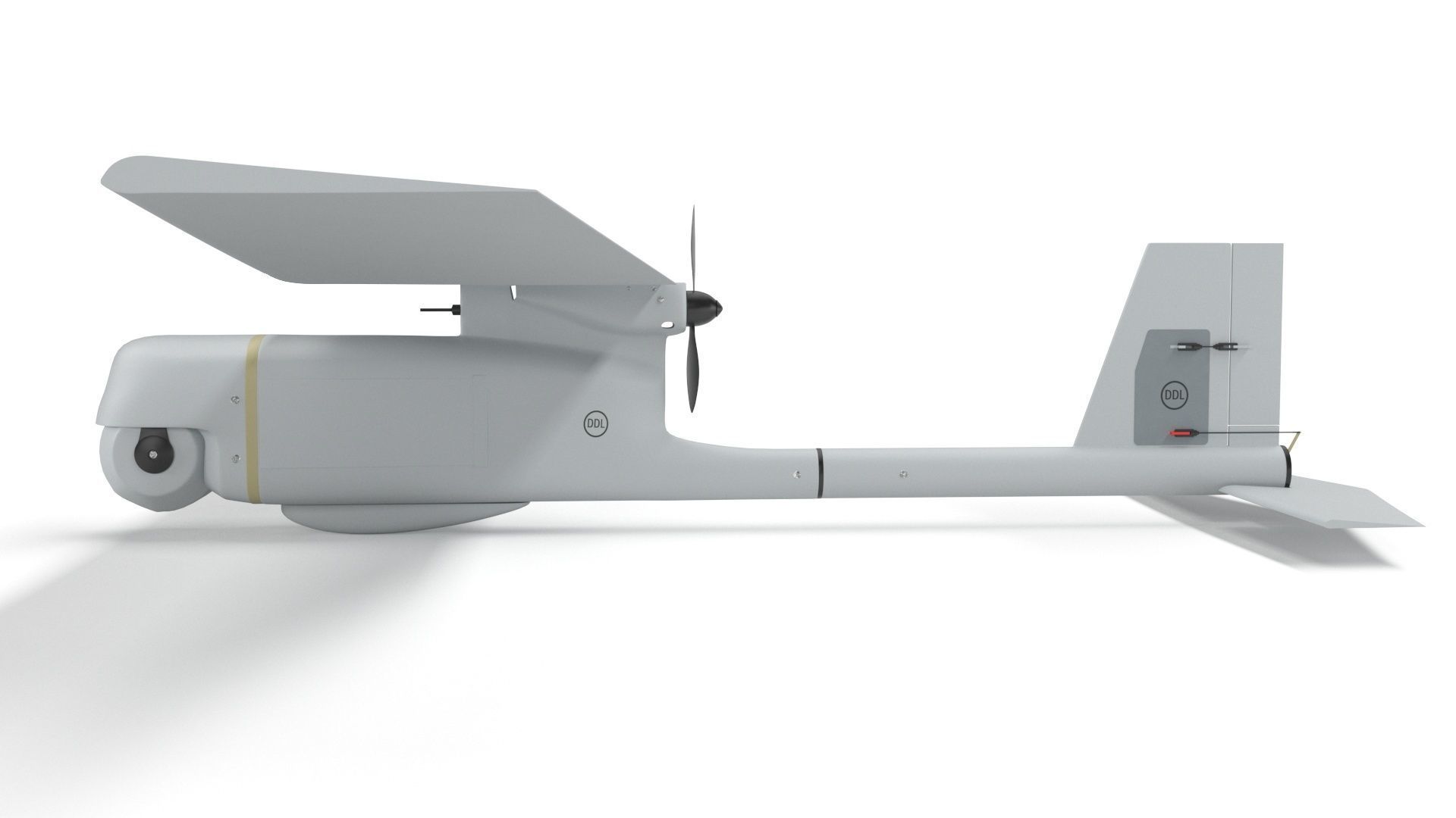 AeroVironment UAV RQ-11 b Raven Unmanned Aerial Vehicle 3D model_21