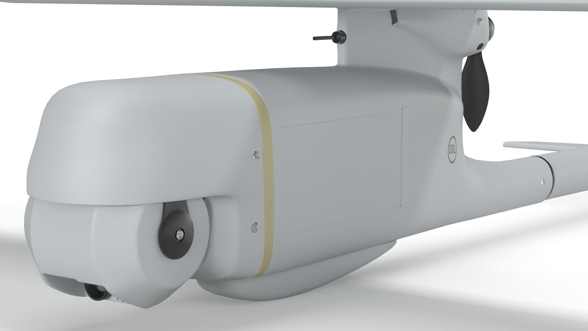 AeroVironment UAV RQ-11 b Raven Unmanned Aerial Vehicle 3D model_2