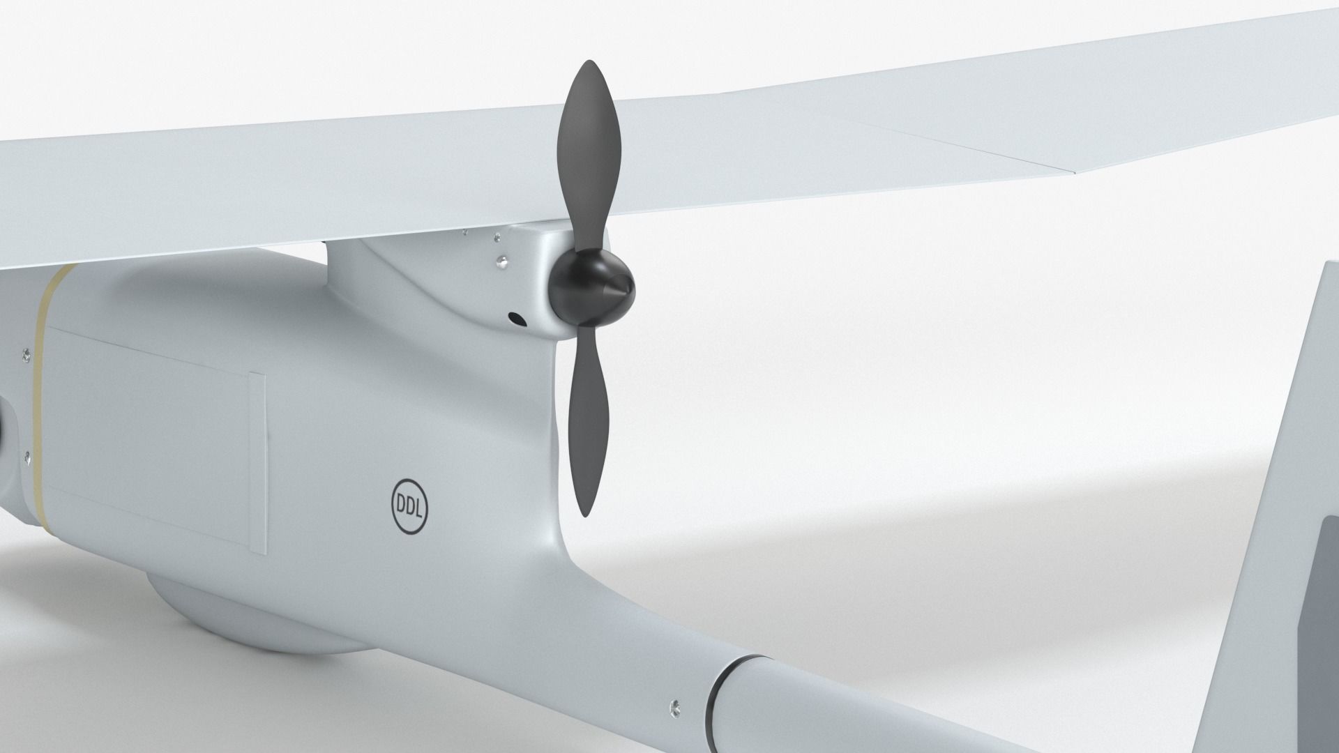 AeroVironment UAV RQ-11 b Raven Unmanned Aerial Vehicle 3D model_4