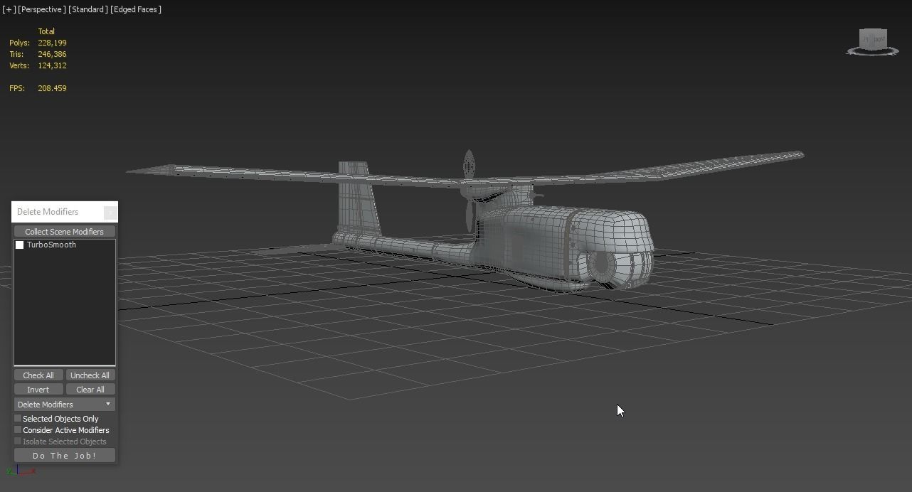 AeroVironment UAV RQ-11 b Raven Unmanned Aerial Vehicle 3D model_7