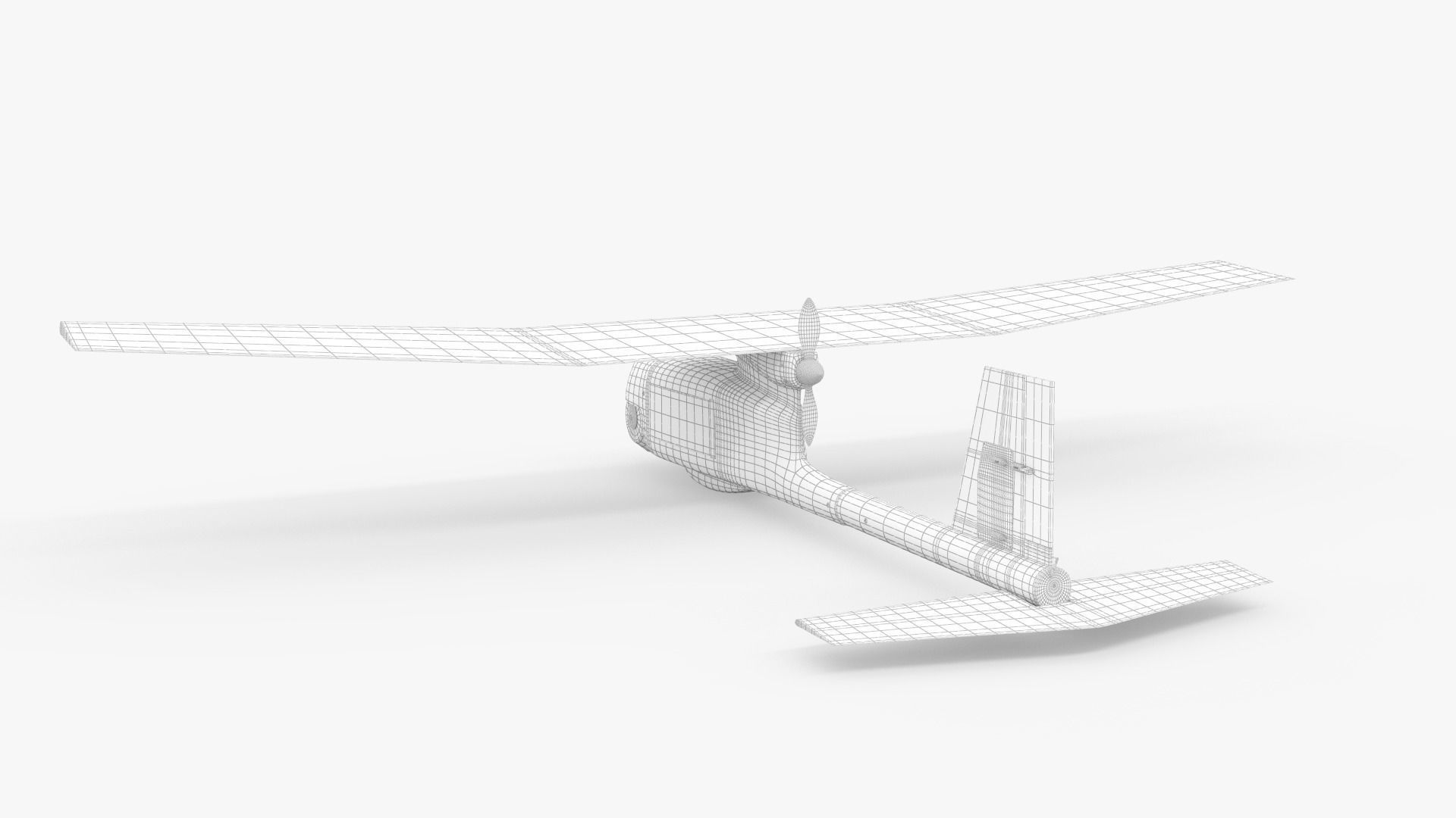 AeroVironment UAV RQ-11 b Raven Unmanned Aerial Vehicle 3D model_16