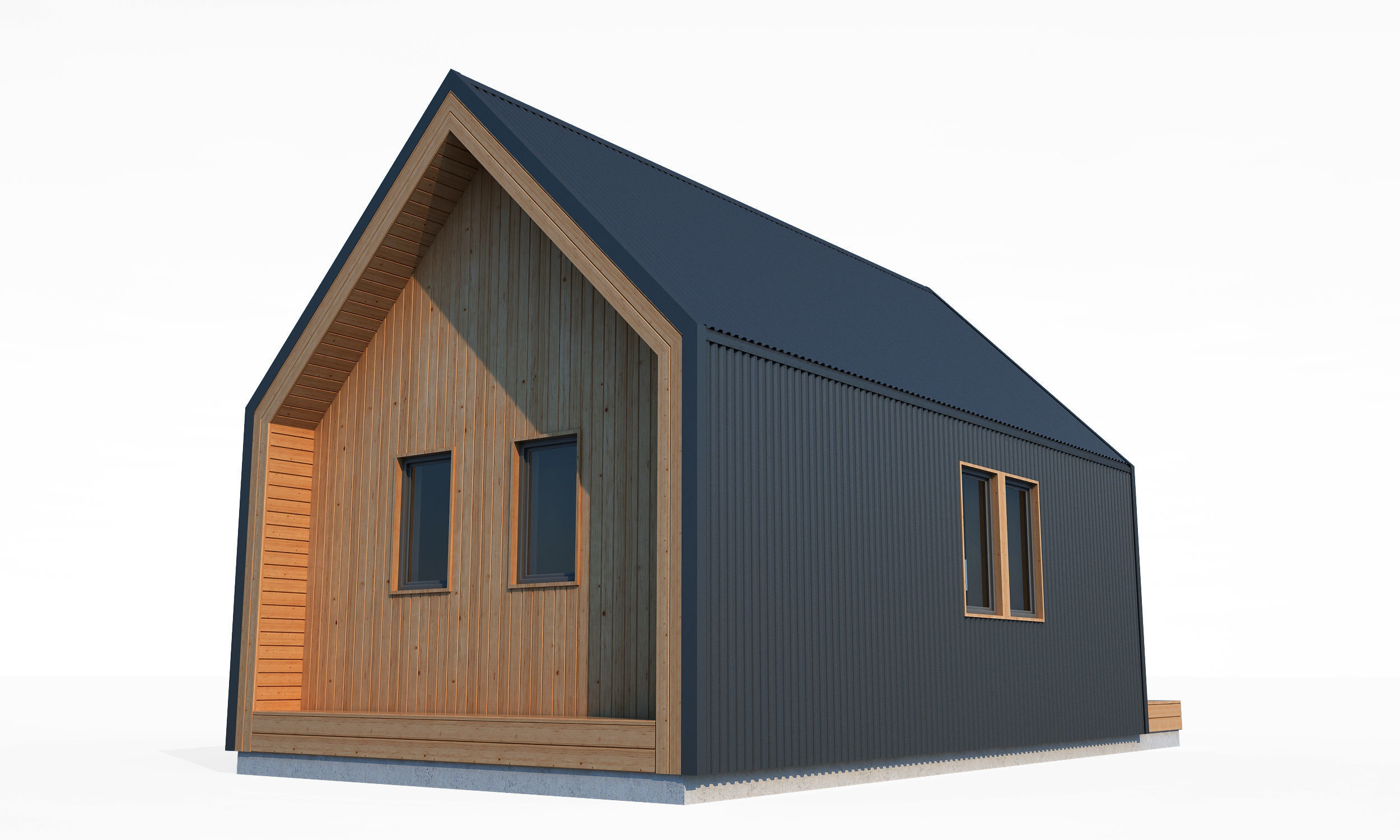 Small Barnhouse 3D model_4
