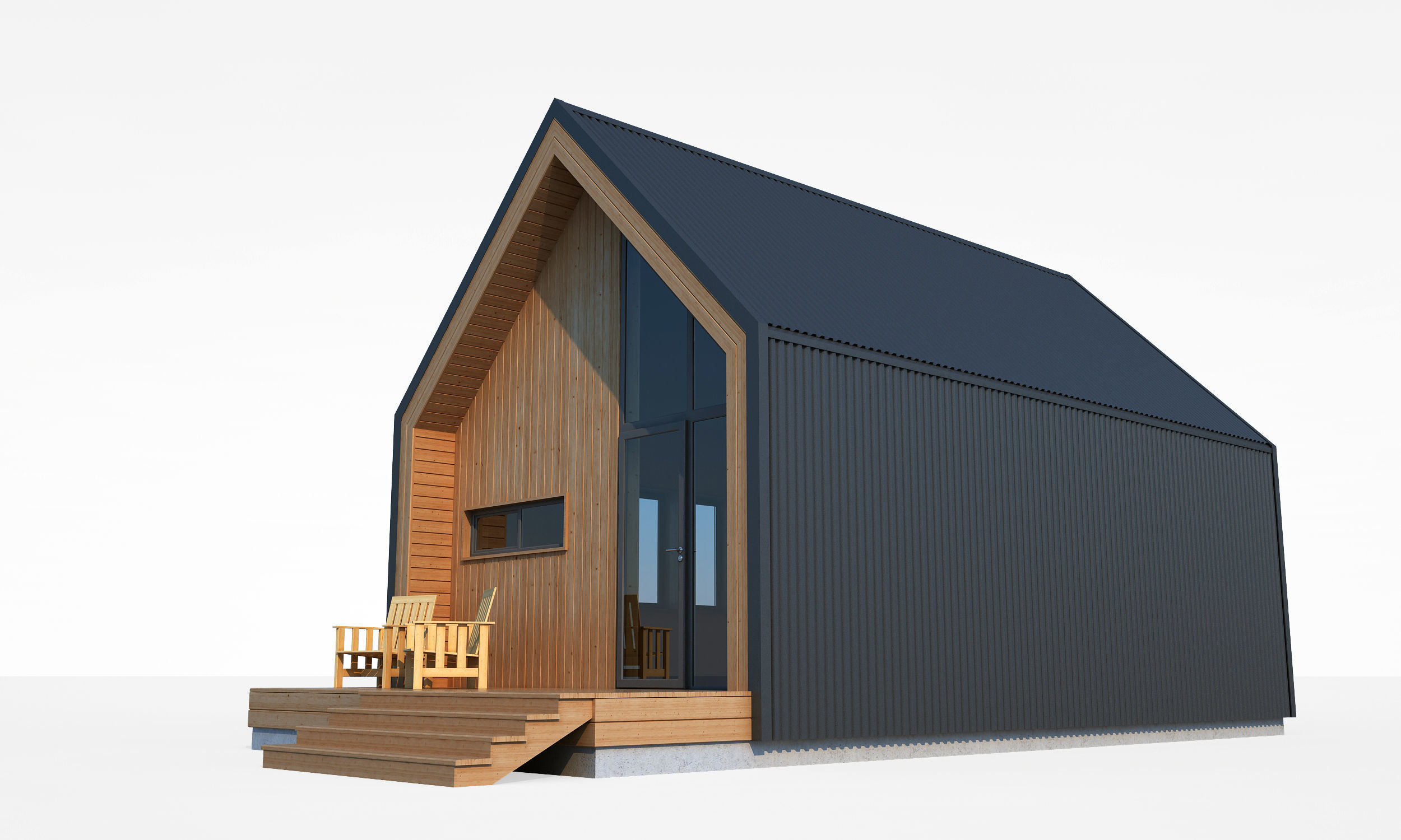 Small Barnhouse 3D model_3