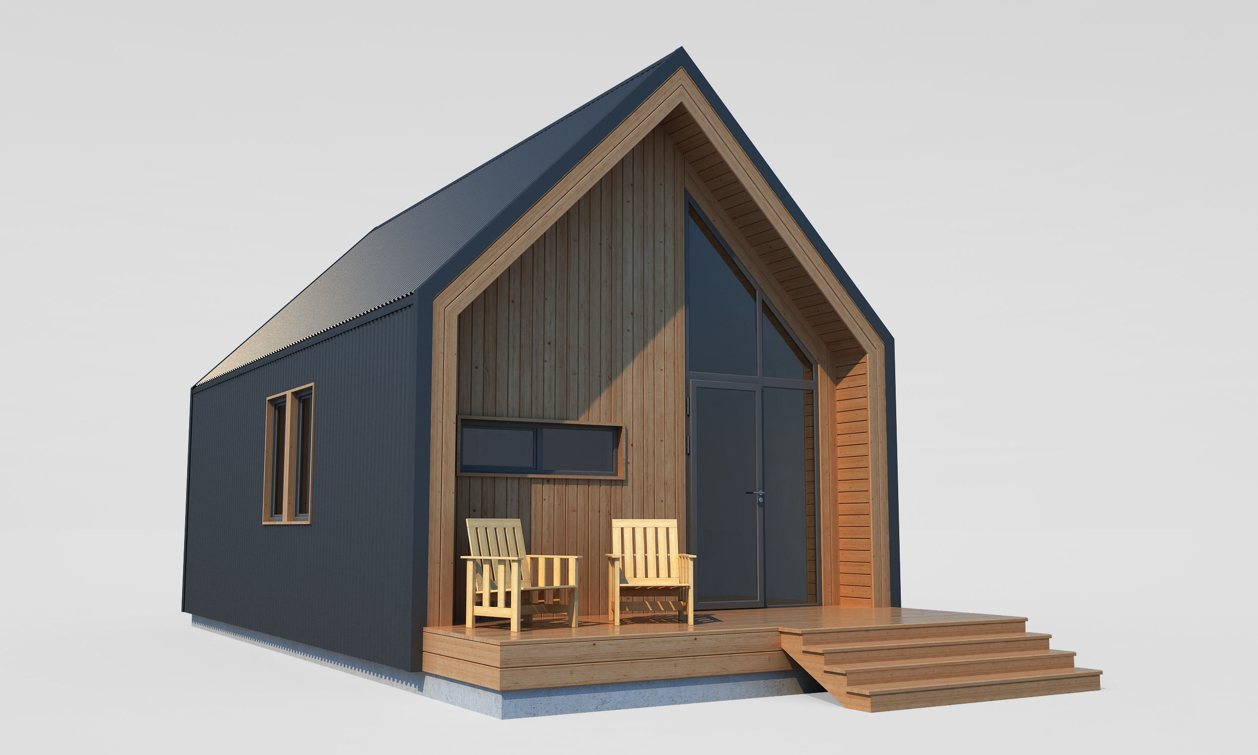Small Barnhouse 3D model_2