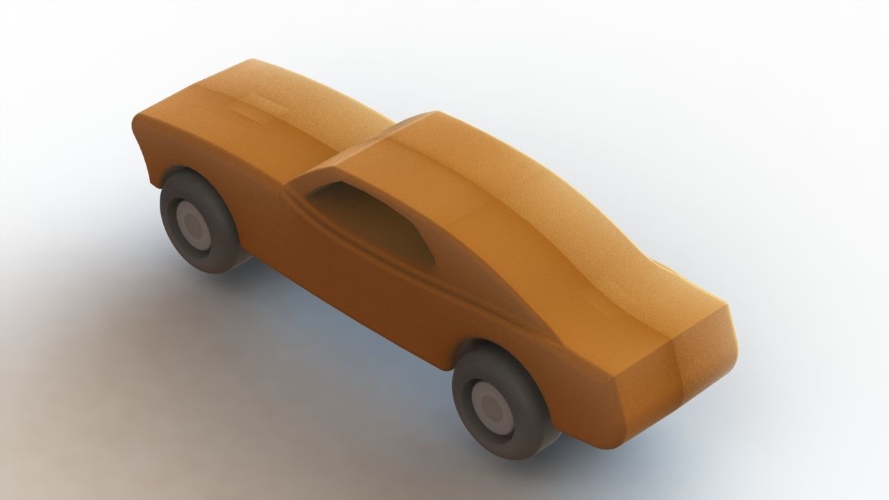 Block car 3D print model_15