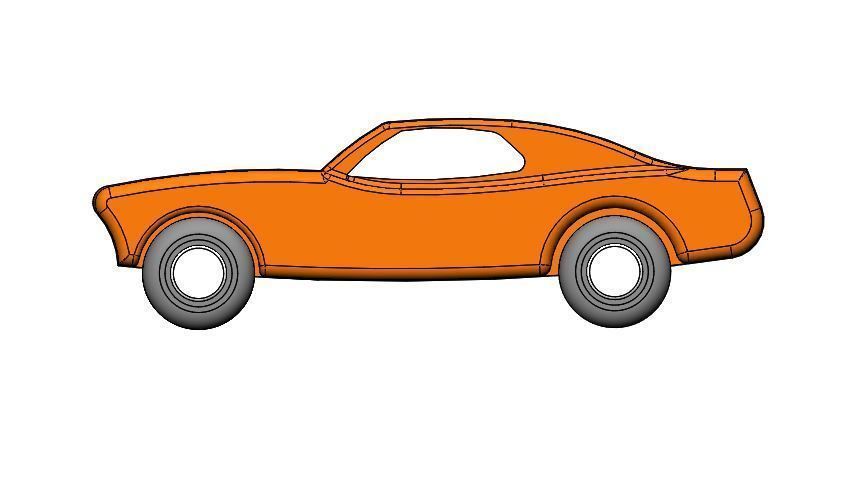 Block car 3D print model_13