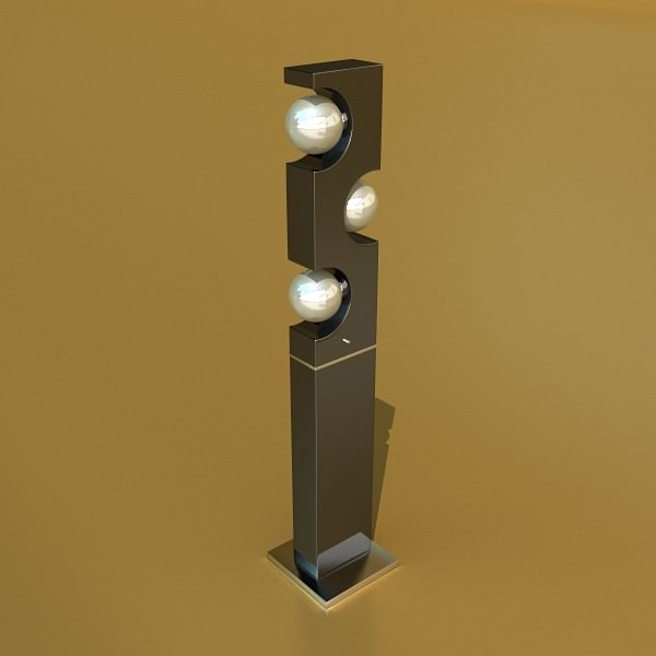 10 Modern Floor Lamps 3D model_3