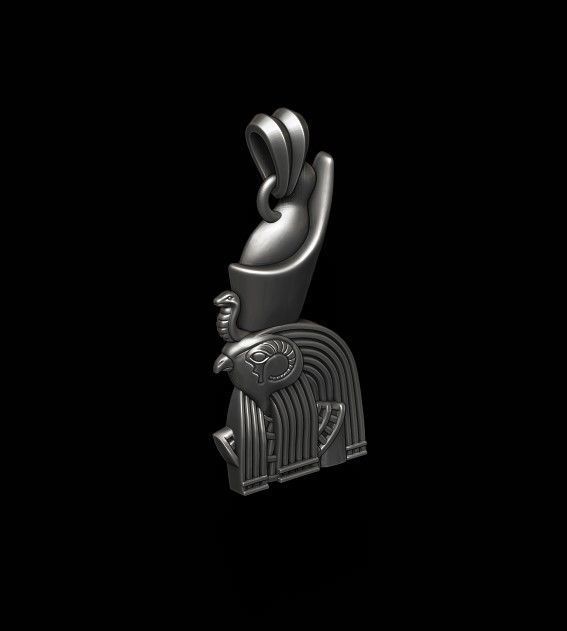 Horus pendant 3D print model_5