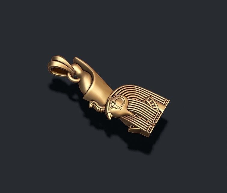 Horus pendant 3D print model_2